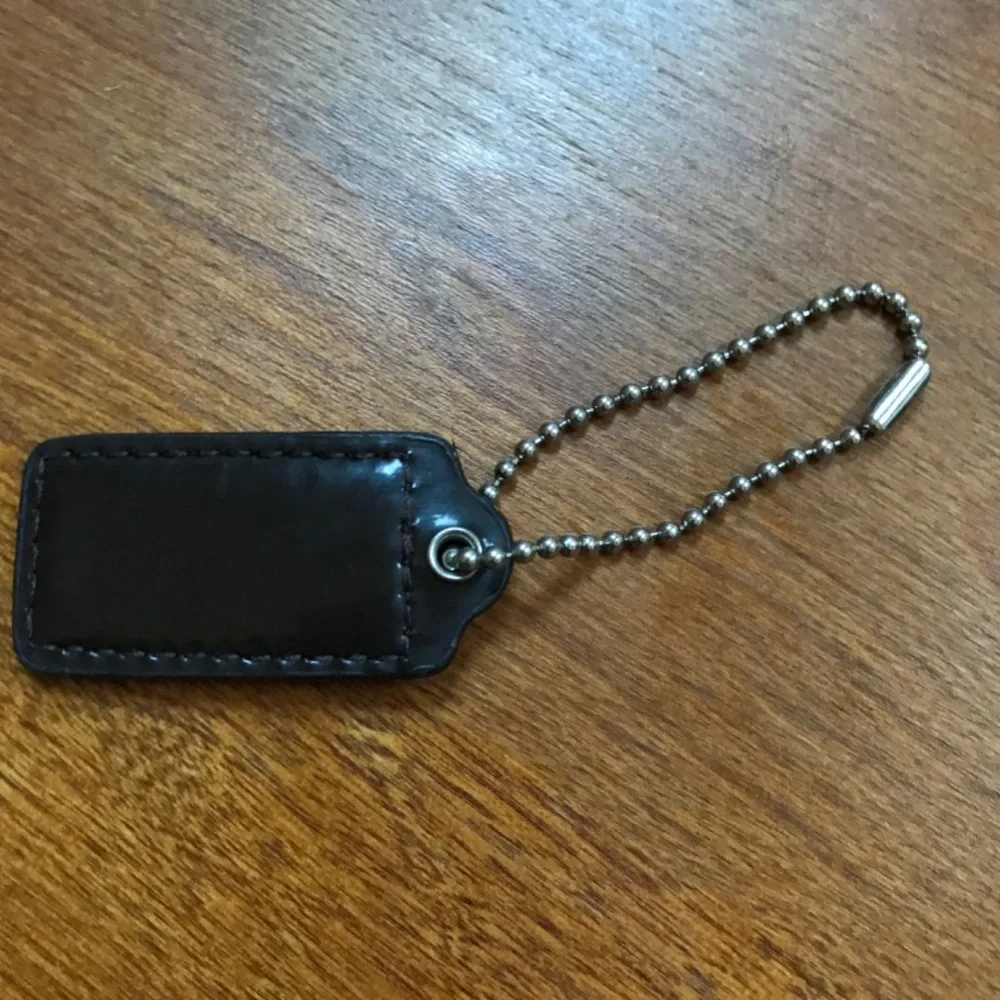 Coach Dark Brown Bag Tag/Hang Tag